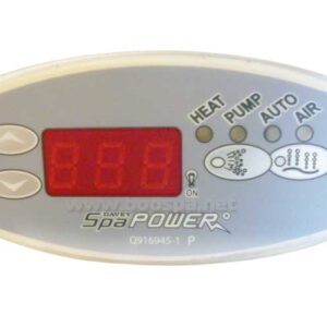 SpaPower Overlay voor SP601 Oval Touch Panel