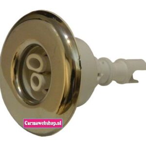 Waterway Mini Storm Spa Jet Smooth Face Twin Roterend Wit Roestvrijstaal