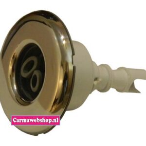 Waterway Mini Storm Spa Jet Smooth Face Twin Roterend Grijs Roestvrijstaal