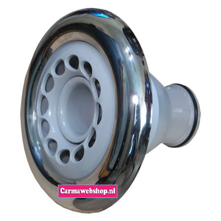 Pentair Super Cyclone Spa Jet Emerald Directional met Rooster Roestvrijstaal Zilver
