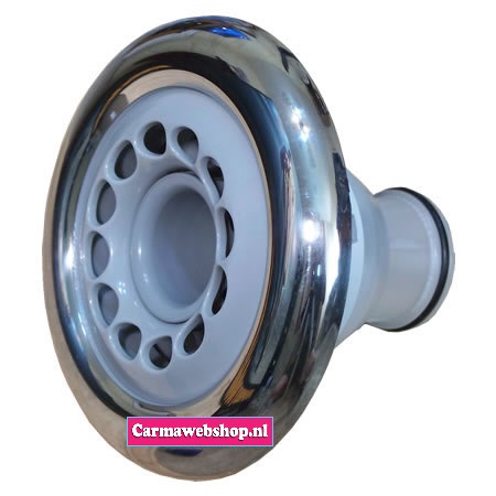 Pentair Super Cyclone Spa Jet Emerald Directional met Rooster Roestvrijstaal Grijs