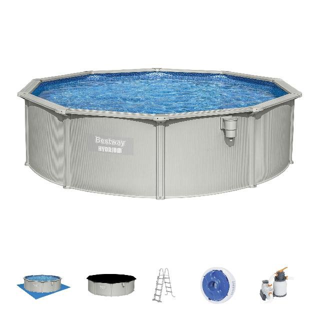 Bestway zwembad hydrium set (zandfilter) rond 460