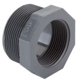 PVC Verloopring Buitendraad 1 ½'' x 1''