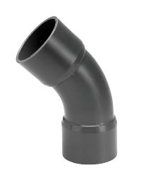 PVC Bocht 45° 63mm