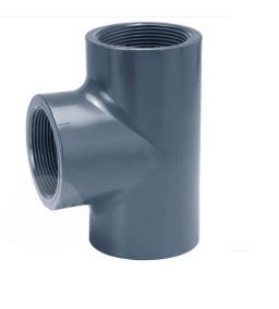 PVC T-Stuk 90° 3-delig Binnendraad 63mm x 1 ½''