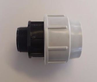PVC Koppeling Buitendraad 63mm x 2’’