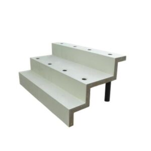 Trappen onder de liner Rechte module 100CM. Bad 110CM H