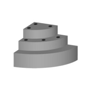 Trappen onder de liner 1/4 Rond - R 130CM. Bad 106CM H