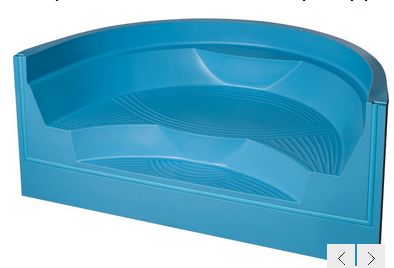 Acryl luxe zwembad inlooptrap 4 treden 3,00 / 1,50