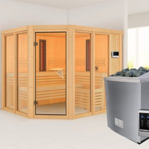 Systeemsauna Karibu Ava - 231 X 196 X 198CM
