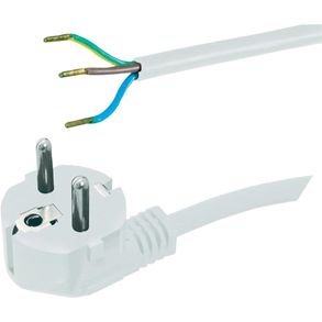 Aansluitkabel 220/230 volt 3×1,5mm², 3 meter, wit