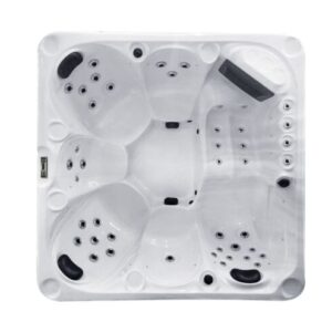 Devine Spa Praise Classic - 200 X 200 X 82CM - 38 Jets Sterling White with Grey