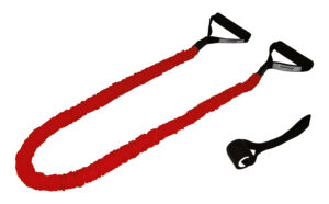 Tunturi Tubing met Beschermhoes - Suspension trianer - Sling trainer - Medium Weerstand - Rood - incl. gratis fitness app
