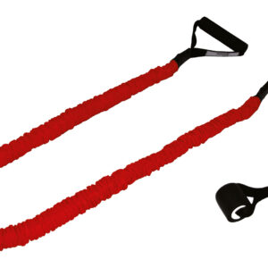 Tunturi Tubing met Beschermhoes - Suspension trianer - Sling trainer - Medium Weerstand - Rood - incl. gratis fitness app