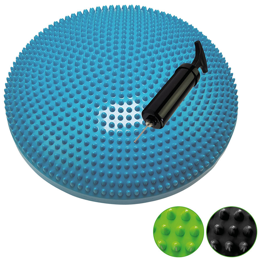 Tunturi Air Stepper Pad - Balanskussen - Wiebelkussen - Blauw - 33cm - Incl. gratis fitness app