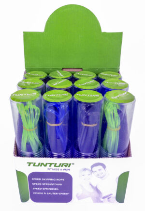 Tunturi Jumprope 12pcs in Color Display - incl. gratis fitness app