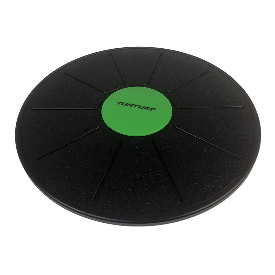 Tunturi Verstelbaar Balans bord - Balance board - Zwart/Groen - Incl. gratis fitness app