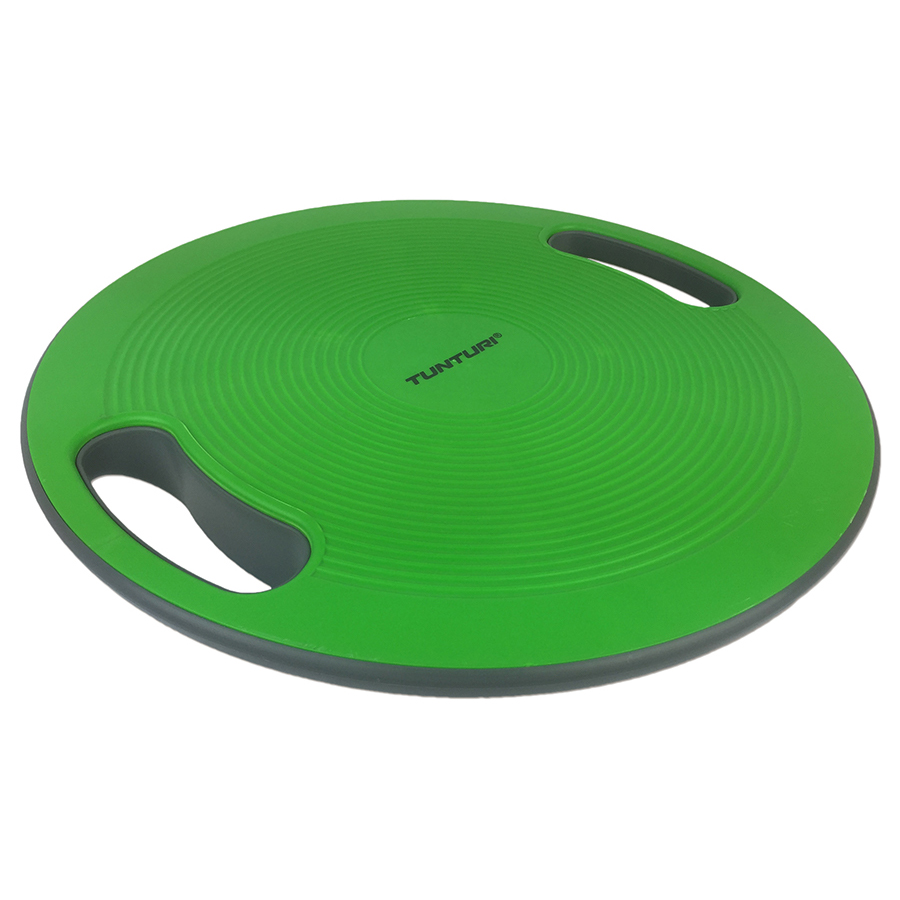 Tunturi Balans Bord - Balance board -  Met Handgrepen - Groen/Zwart - incl. gratis fitness app