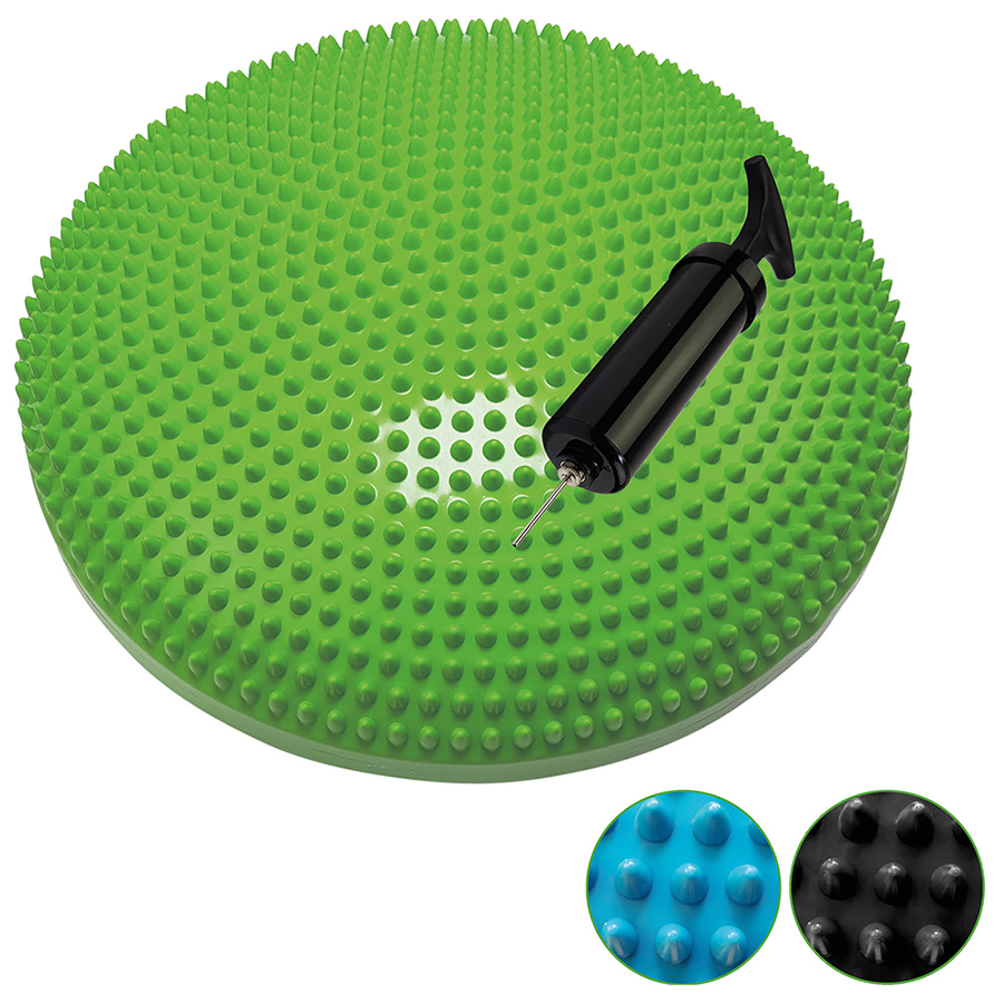 Tunturi Air Stepper Pad - Balanskussen - Wiebelkussen - Groen - 33cm - incl. gratis fitness app