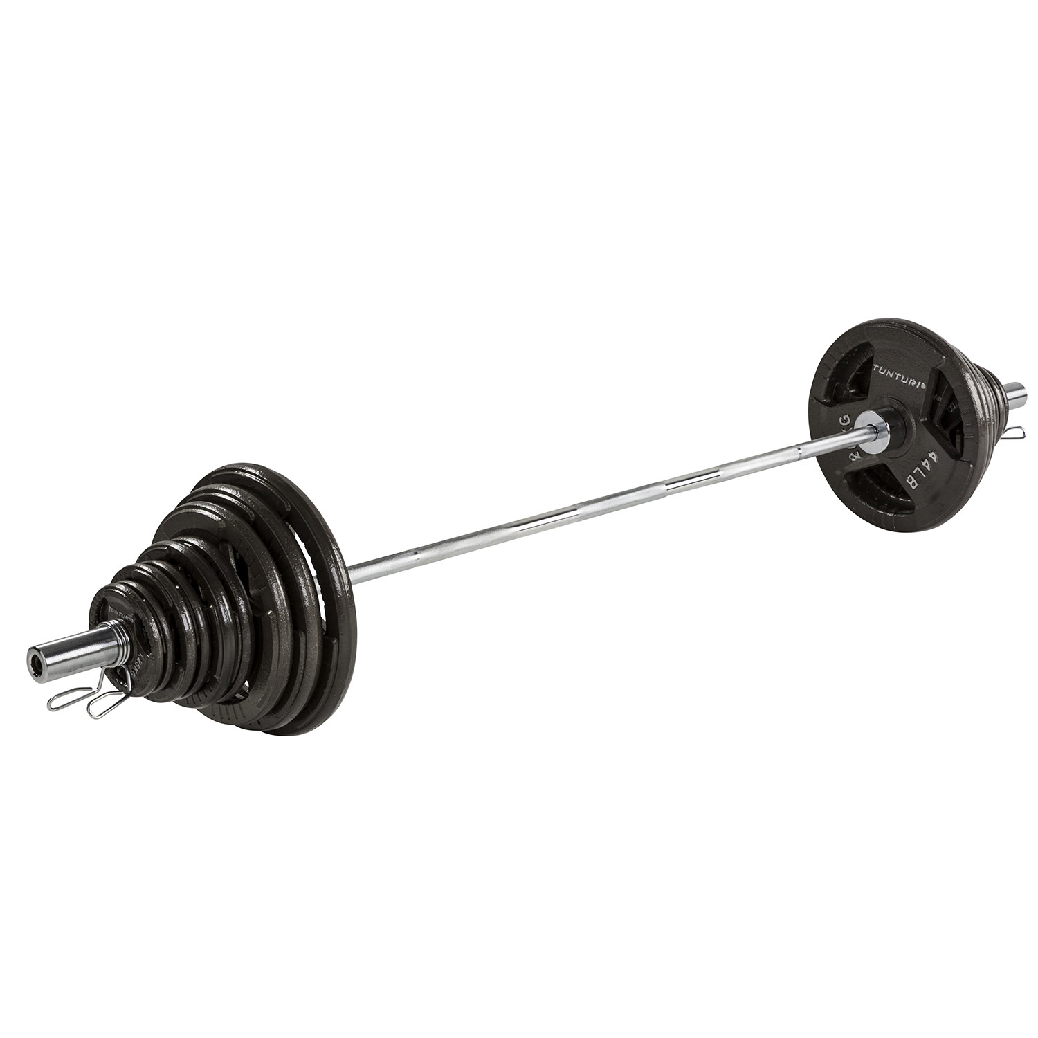 Tunturi Olympische Tri-Grip Halterstang set - 50mm - 100kg - incl. gratis fitness app