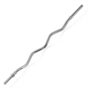 Tunturi Halterstang - Curlstang - Alanhead -120 cm - п 30 mm - incl. gratis fitness app