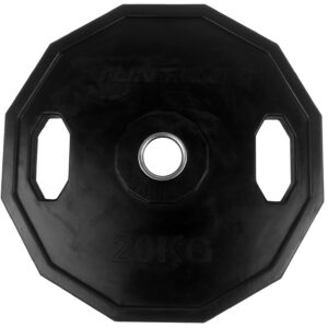 Tunturi Olympische Halterschijf - Halter gewichten - 1x 20 kg - 50mm - Rubber - incl. gratis fitness app