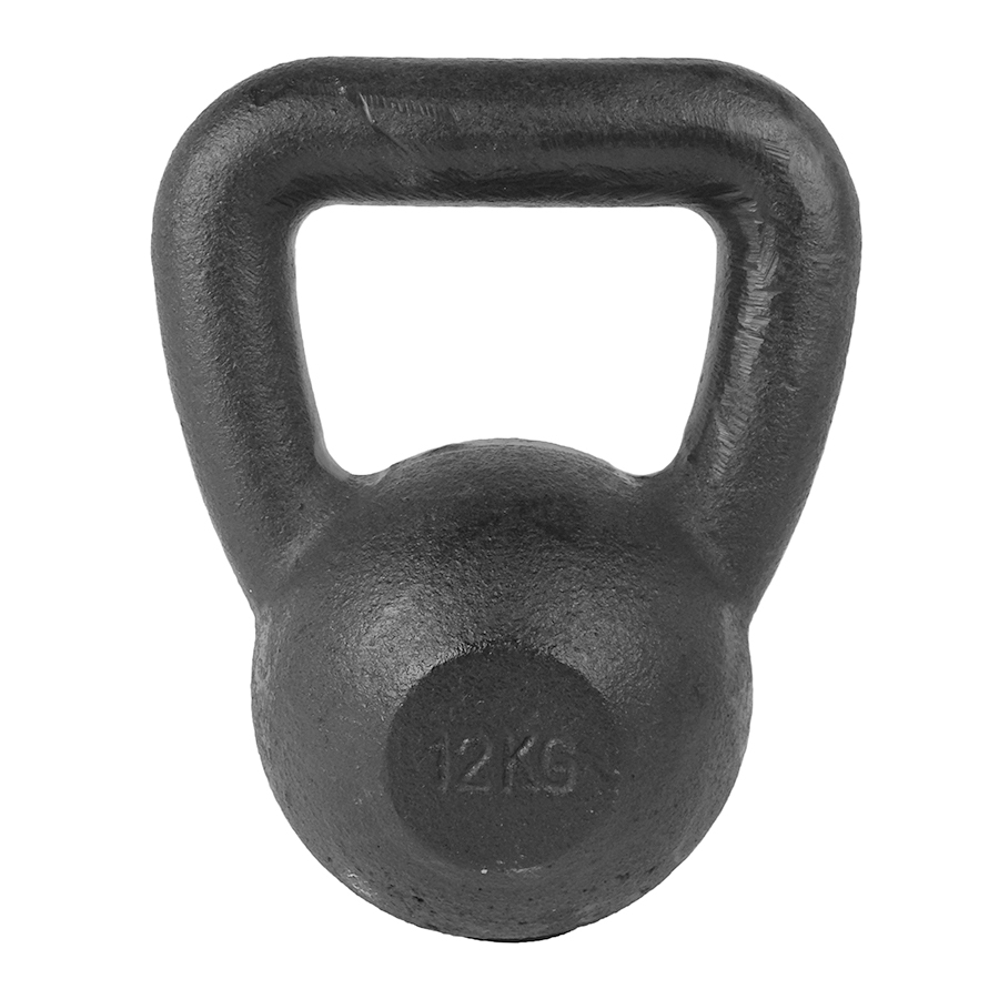 Tunturi Kettlebell - 12 kg - Zwart - incl. gratis fitness app