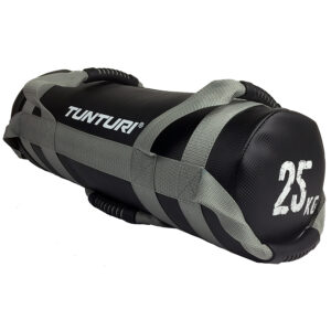 Tunturi Power bag - Strength bag - Sandbag - Fitness bag - 25 kg - Zwart - incl. gratis fitness app