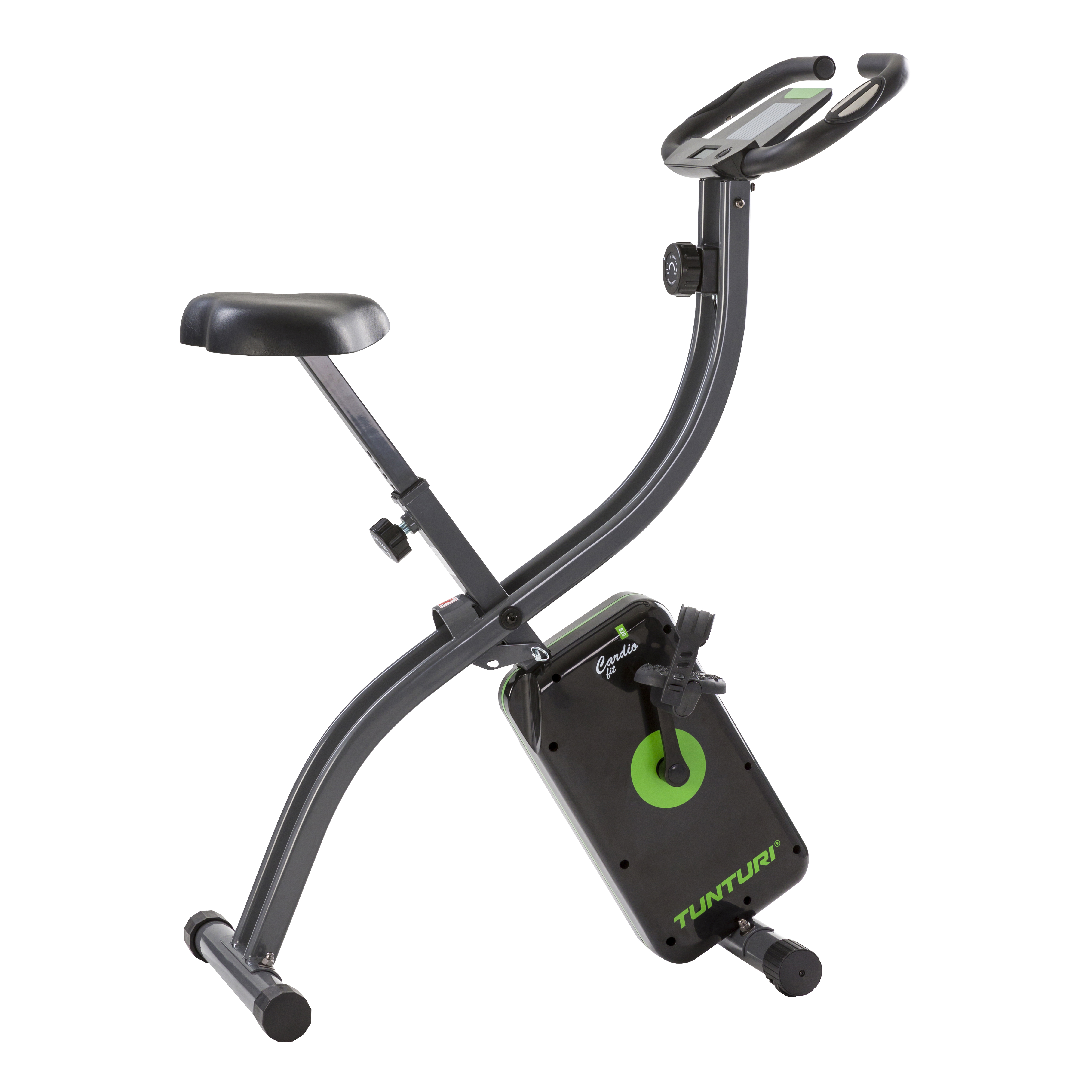 Tunturi Cardio Fit B20 X-bike Hometrainer opvouwbaar - Fitness fiets met 8 weerstandsniveaus - Fietstrainer