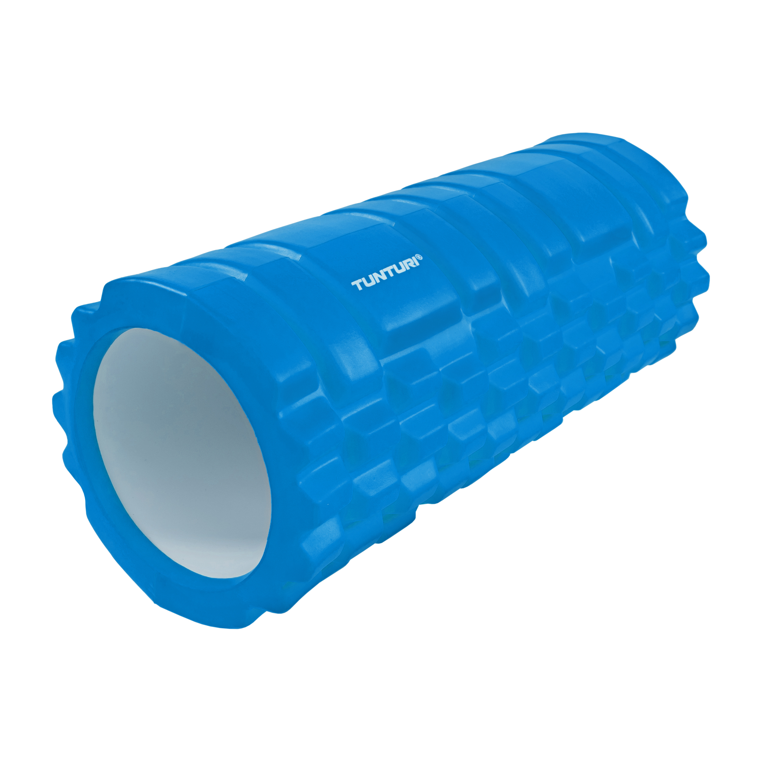 Tunturi Yoga Grid Foam Roller - Foam roller the grid - Foamroller - Fitness Roller - 33cm - Blauw - Incl. gratis fitness app