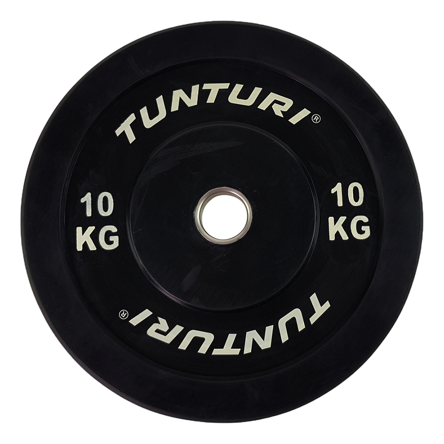 Tunturi Halterschijf 10kg Black - incl. gratis fitness app