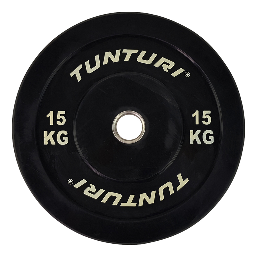 Tunturi Halterschijf 15kg Black - incl. gratis fitness app