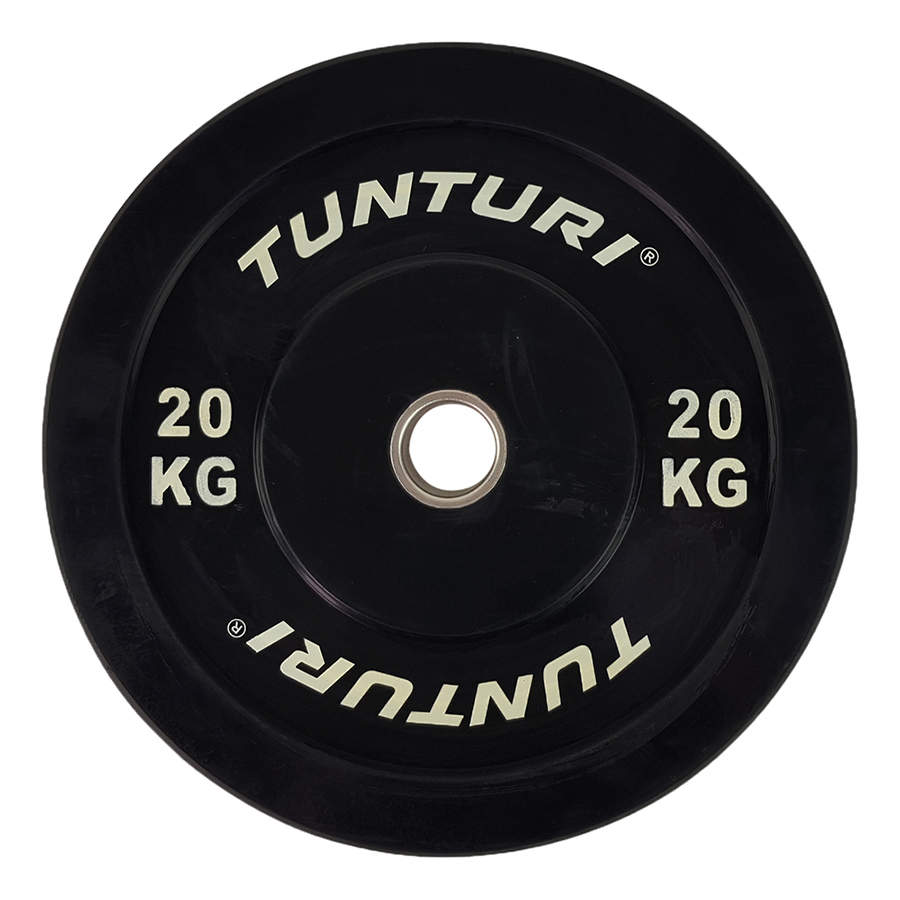 Tunturi Halterschijf 20kg Black - incl. gratis fitness app