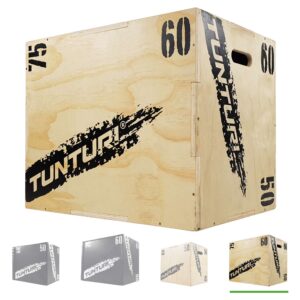 Tunturi Plyo Box voor krachttraining - Houten fitness kist - Jump box 50/60/75cm - incl. gratis fitness app