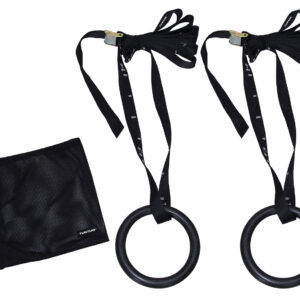 Tunturi Gymnastic rings kunststof - 23cm diameter - inclusief riem - incl. gratis fitness app