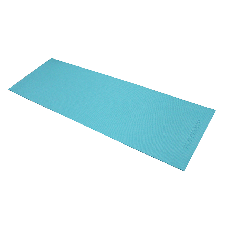 Tunturi PVC Yogamat - Fitnessmat 4mm dik - Turquoise - incl. gratis fitness app