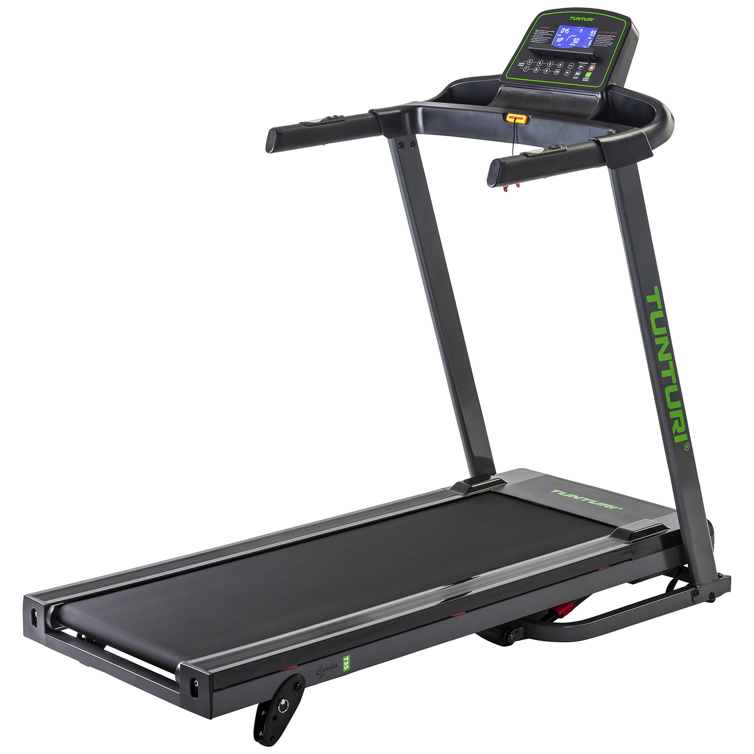 Tunturi Cardio Fit T35 Loopband inklapbaar - Hardloopband met 12 trainingsprogramma's – Duidelijke monitor – 0,8 - 16,0 km/u