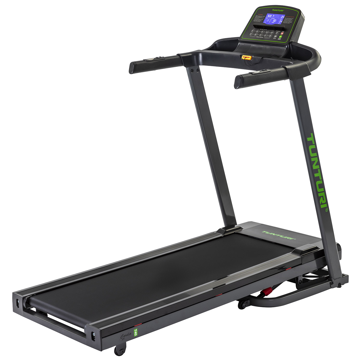 Tunturi Cardio Fit T40 Loopband inklapbaar - Hardloopband met 41 trainingsprogramma's - Met elektronische hellingshoek - 1.0 - 1