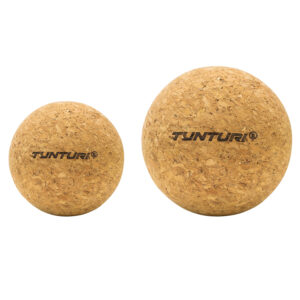 Tunturi Massage Ball Set - Massagebal - Set Van Twee Massageballen - Kurk