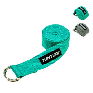 Tunturi Yoga riem - yoga straps - 200cm - Turquoise