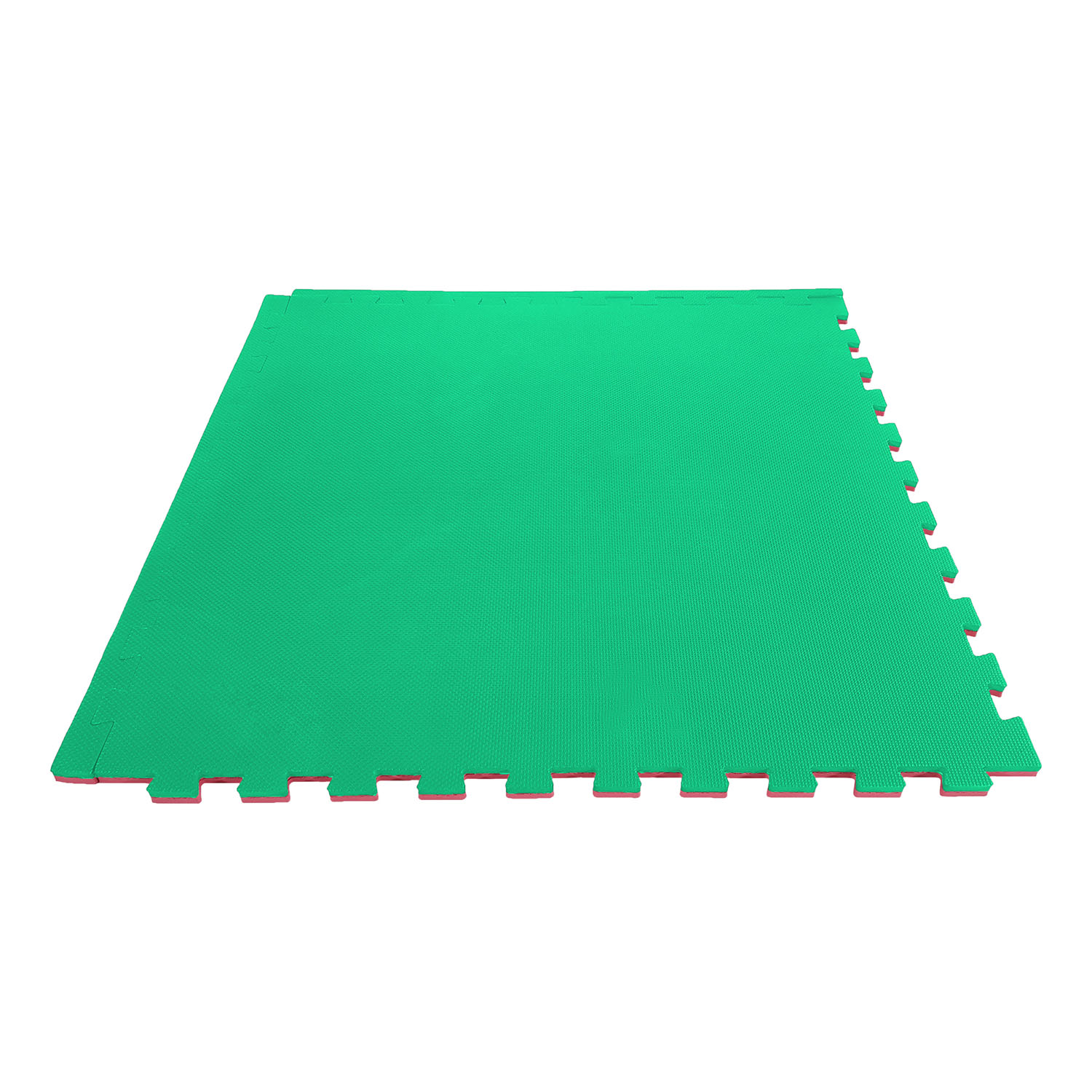 Tunturi Karatemat - Puzzelmat - Karate mat - Sportmat - Sportvloer - Rood / Groen