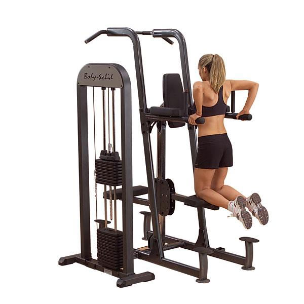Body Solid Buik en Rugtrainer FCD-STK Weight Assisted Chin-Dip Machine