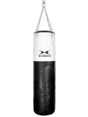 Hammer Boxing Bokszak kunstleer WHITE KICK